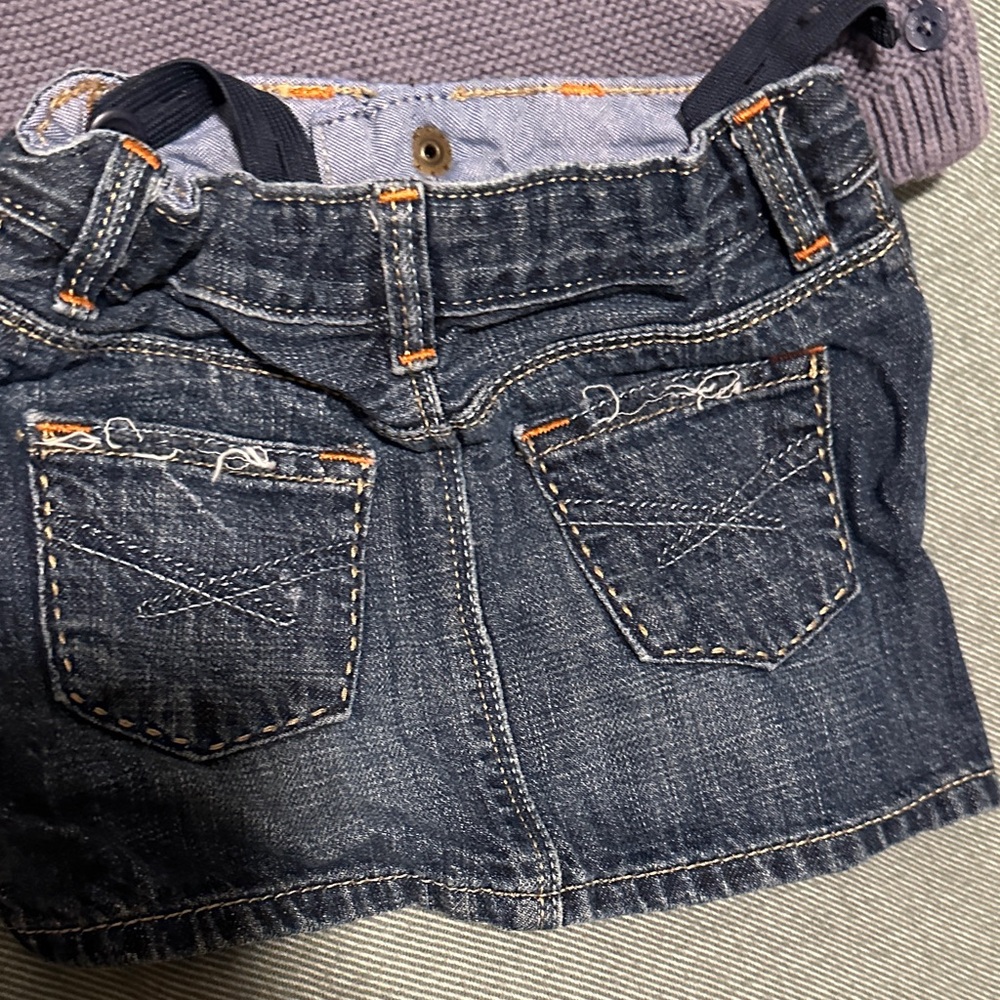 Purple Knit Sweater and Denim Skirt Set 12-24 M - Picture 5 of 5